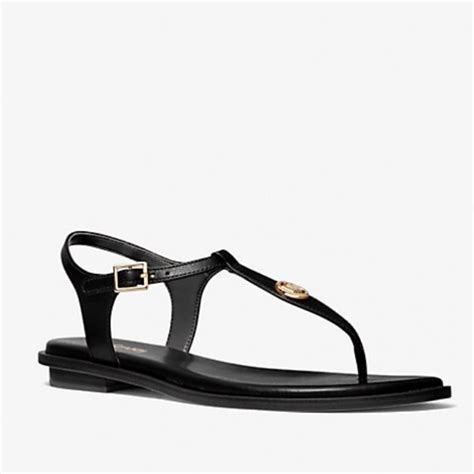 michael michael kors mallory leather thong sandals|Michael Kors sandals women sale.